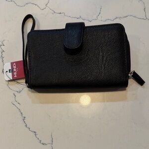 Mundi Black Wristlet Wallet
